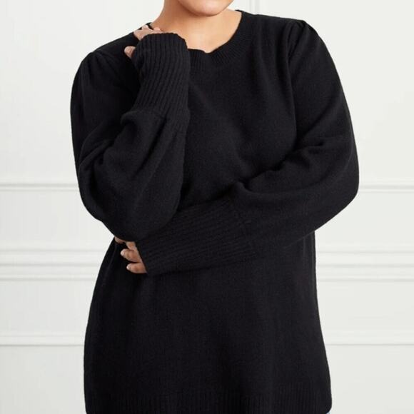 Hill House NWT Black 100% Merino Wool Silvia Pullover Sweater L SOLD OUT - Picture 5 of 13